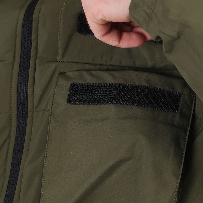 мужская зеленая куртка Alpha Industries Hooded Puffer Jacket MJH52500C1 dark green - цена, описание, фото 6